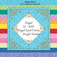 12 8x8 Design Card Fronts - Regal - Bright Shades