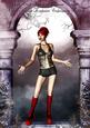 Goth Chick Sketch Impression Original Digital Art