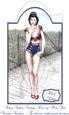 Ahoy Sailor Vintage Pin-up Shaped Card Mini Kit