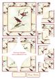 Vintage Painted Birds Corner Stacker & Sentiments