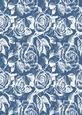 Vintage Rose A4 Backing Paper - Rich Shade
