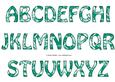 Vintage Rose Alphabet - Bright Shade