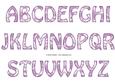 Vintage Rose Alphabet - Bright Shade