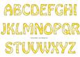 Vintage Rose Alphabet - Bright Shade