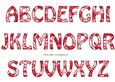 Vintage Rose Alphabet - Bright Shade
