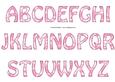 Vintage Rose Alphabet - Bright Shade