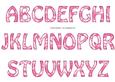 Vintage Rose Alphabet - Bright Shade
