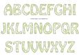 Vintage Rose Alphabet - Bright Shade