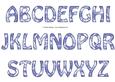 Vintage Rose Alphabet - Bright Shade