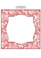 Vintage Rose 8x8 Blank Card Front - Earthy Shade