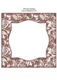 Vintage Rose 8x8 Blank Card Front - Earthy Shade