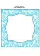 Vintage Rose 8x8 Blank Card Front - Bright Shade