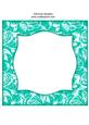 Vintage Rose 8x8 Blank Card Front - Bright Shade