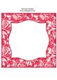 Vintage Rose 8x8 Blank Card Front - Bright Shade