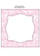 Vintage Rose 8x8 Blank Card Front - Bright Shade