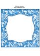 Vintage Rose 8x8 Blank Card Front - Bright Shade