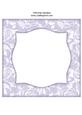Vintage Rose 8x8 Blank Card Front - Subtle Shade