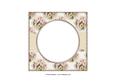 Beautiful 6x6 Torn Strip Vintage Pansies & Lilies Insert
