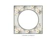 Beautiful 6x6 Torn Strip Vintage Flowers Insert