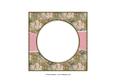 Beautiful 6x6 Torn Strip Vintage Roses Insert