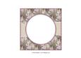 Beautiful 6x6 Torn Strip Vintage Flowers Insert