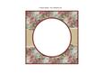 Beautiful 6x6 Torn Strip Vintage Flowers Insert