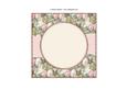 Beautiful 6x6 Torn Strip Vintage Flowers Insert