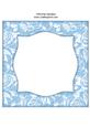 Vintage Rose 8x8 Blank Card Front - Rich Shade