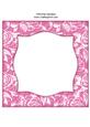 Vintage Rose 8x8 Blank Card Front - Rich Shade