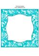 Vintage Rose 8x8 Blank Card Front - Rich Shade