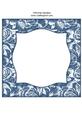 Vintage Rose 8x8 Blank Card Front - Rich Shade