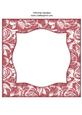 Vintage Rose 8x8 Blank Card Front - Rich Shade