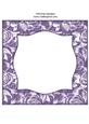 Vintage Rose 8x8 Blank Card Front - Rich Shade