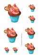 Delightful Cupcake Assorted Size Toppers