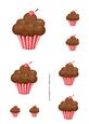 Delightful Cupcake Assorted Size Toppers