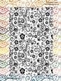 Earthy Shades Floral Swirls A4 Backing Papers Set 1