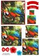 Macaw Parrot Watercolour Pyramid Topper
