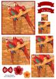 Macaw Parrot Watercolour Pyramid Topper