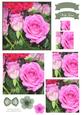 Pretty Rose Watercolour Pyramid Topper