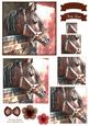 Beautiful Horse Watercolour Pyramid Topper