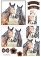 Beautiful Horse Watercolour Pyramid Topper