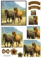 Beautiful Horse Watercolour Pyramid Topper