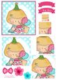 Celebration Girl Pyramid Topper