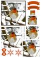Winter Robin Watercolour Pyramid Topper
