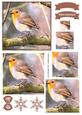 Winter Robin Watercolour Pyramid Topper