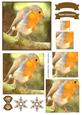 Winter Robin Watercolour Pyramid Topper