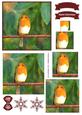 Winter Robin Watercolour Pyramid Topper