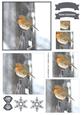 Winter Robin Watercolour Pyramid Topper
