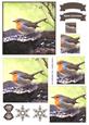 Winter Robin Watercolour Pyramid Topper