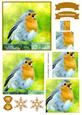 Winter Robin Watercolour Pyramid Topper